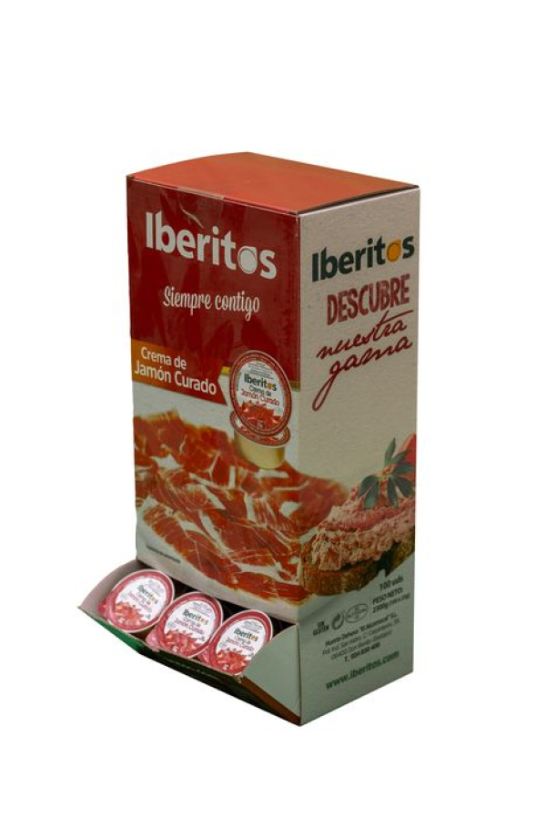 IBERITOS EXPOS.CREMA JAMON CURADO 23GR. C100